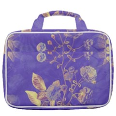 Flower Petal Bouquet Stem Floral Pattern Travel Toiletry Bag With Hanging Hook