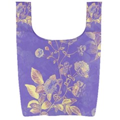 Flower Petal Bouquet Stem Floral Pattern Foldable Shopping Bag