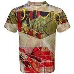 Collage Men s Cotton T-shirt