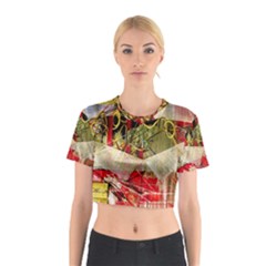 Collage Cotton Crop Top