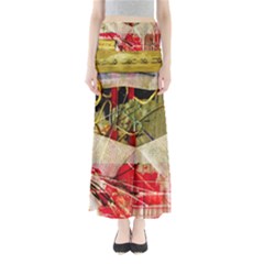 Collage Full Length Maxi Skirt