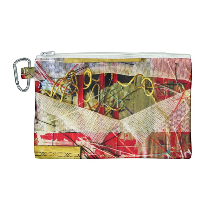 Collage Canvas Cosmetic Bag (Large)