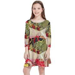 Collage Kids  Quarter Sleeve Skater Dress