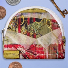 Collage Horseshoe Style Canvas Pouch