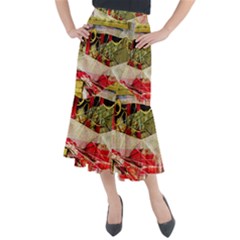 Collage Midi Mermaid Skirt