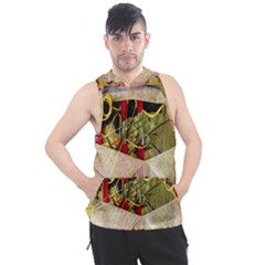 Collage Men s Sleeveless Hoodie