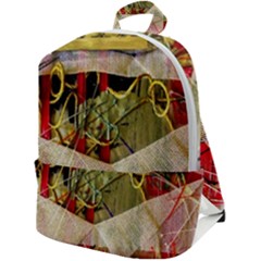 Collage Zip Up Backpack