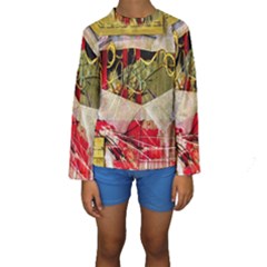 Collage Kids  Long Sleeve Swimwear