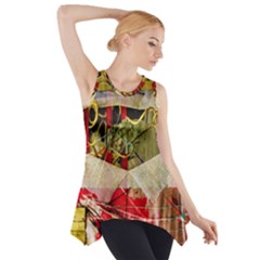 Collage Side Drop Tank Tunic