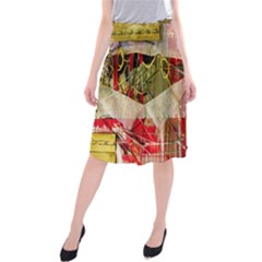 Collage Midi Beach Skirt