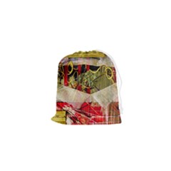 Collage Drawstring Pouch (xs)