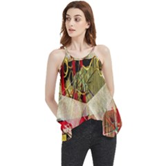 Collage Flowy Camisole Tank Top