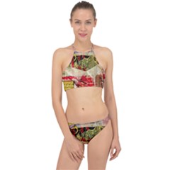 Collage Halter Bikini Set