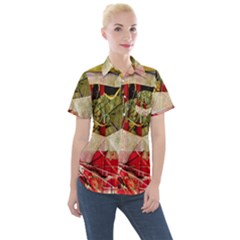 Collage Women s Short Sleeve Pocket Shirt