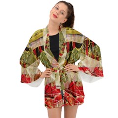 Collage Long Sleeve Kimono