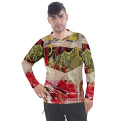 Collage Men s Pique Long Sleeve T-shirt