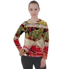 Collage Women s Long Sleeve Raglan T-shirt