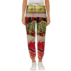 Collage Women s Cropped Drawstring Pants