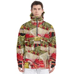 Collage Men s Pullover Zip Ski And Snowboard Waterproof Breathable Jacket