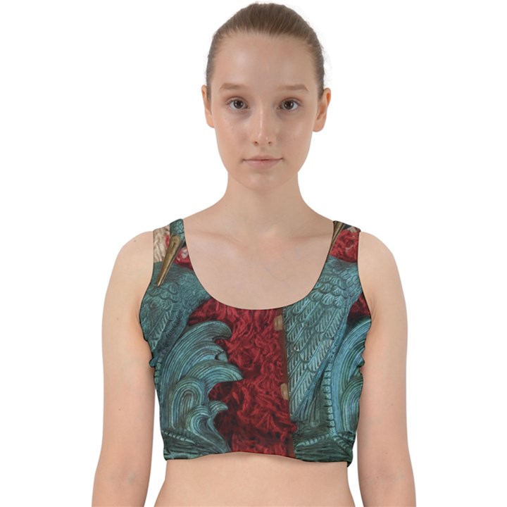 Pxl 20231123 001543615 Velvet Racer Back Crop Top