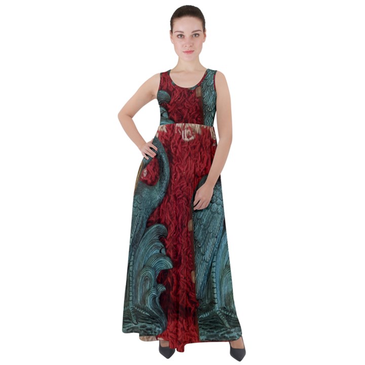 Pxl 20231123 001543615 Empire Waist Velour Maxi Dress