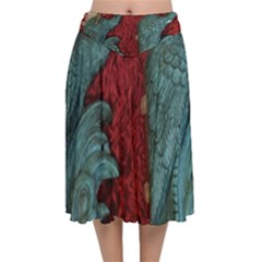 Pxl 20231123 001543615 Velvet Flared Midi Skirt by bestdesignintheworld