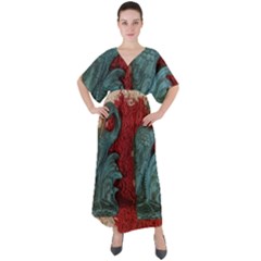 Pxl 20231123 001543615 V-neck Boho Style Maxi Dress