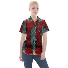 Pxl 20231123 001543615 Women s Short Sleeve Pocket Shirt