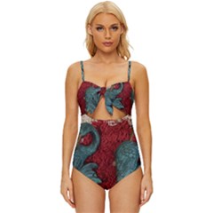 Pxl 20231123 001543615 Knot Front One-piece Swimsuit