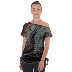 Pxl 20231123 001607591 Off Shoulder Tie-up T-shirt