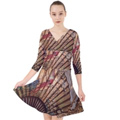 Pxl 20231129 000318816 Quarter Sleeve Front Wrap Dress by bestdesignintheworld