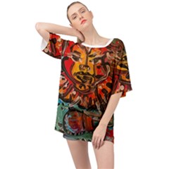 Image Oversized Chiffon Top