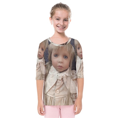 Amber Kids  Quarter Sleeve Raglan T-shirt by bestdesignintheworld