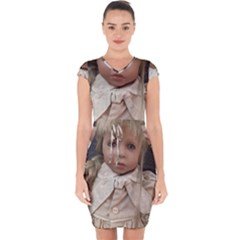 Amber Capsleeve Drawstring Dress 