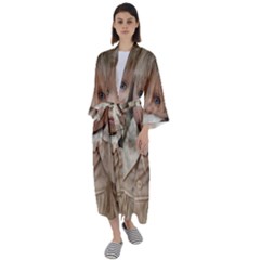 Amber Maxi Satin Kimono