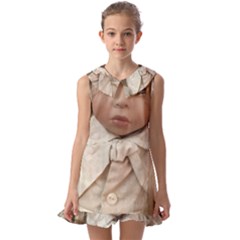 Amber Kids  Pilgrim Collar Ruffle Hem Dress