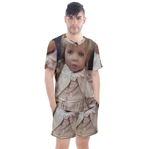 Amber Men s Mesh T-shirt And Shorts Set by bestdesignintheworld