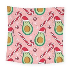 Avo Merry Christmas, Candies, Candy Cane Square Tapestry (large) by kyorashop23