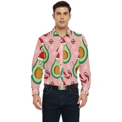 Avo Merry Christmas, Candies, Candy Cane Men s Long Sleeve Shirt by kyorashop23