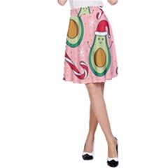 Avo Merry Christmas, Candies, Candy Cane A-line Skirt by kyorashop23