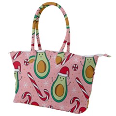 Avo Merry Christmas, Candies, Candy Cane Canvas Shoulder Bag by kyorashop23