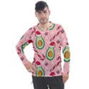 Avo Merry Christmas, Candies, Candy Cane Men s Pique Long Sleeve T-Shirt View1