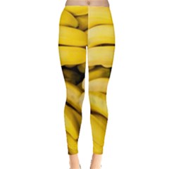 Bananas, Macro, Fruits, Ripe Bananas Everyday Leggings 