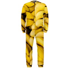 Bananas, Macro, Fruits, Ripe Bananas Onepiece Jumpsuit (men) by kyorashop23