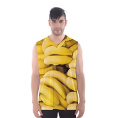 Bananas, Macro, Fruits, Ripe Bananas Men s Basketball Tank Top