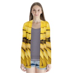 Bananas, Macro, Fruits, Ripe Bananas Drape Collar Cardigan