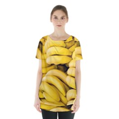 Bananas, Macro, Fruits, Ripe Bananas Skirt Hem Sports Top