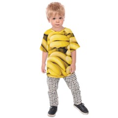 Bananas, Macro, Fruits, Ripe Bananas Kids  Raglan T-shirt