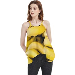 Bananas, Macro, Fruits, Ripe Bananas Flowy Camisole Tank Top