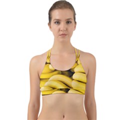 Bananas, Macro, Fruits, Ripe Bananas Back Web Sports Bra